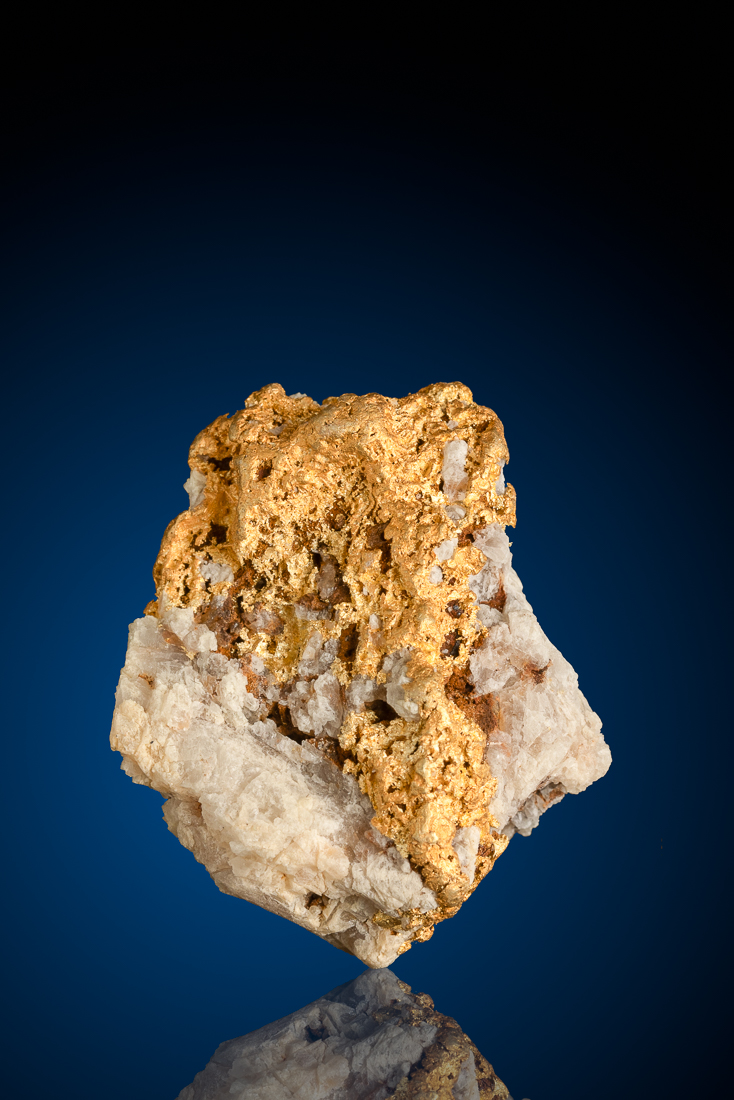 (image for) Rugged, Glowing Natural Gold Quartz Nugget - 52.63 grams